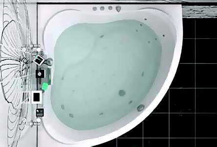 Aquanet Malta New 150x150 (с каркасом)