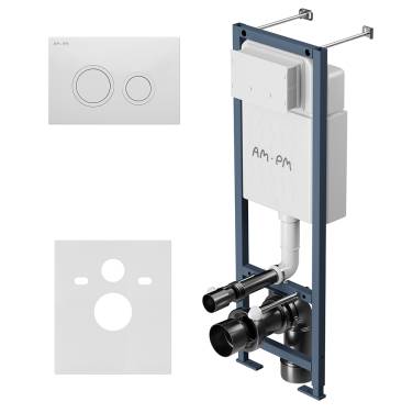 AM.PM I012711.0101 ErgoFit с клавишей ErgoFit L пластик, белый глянцевый