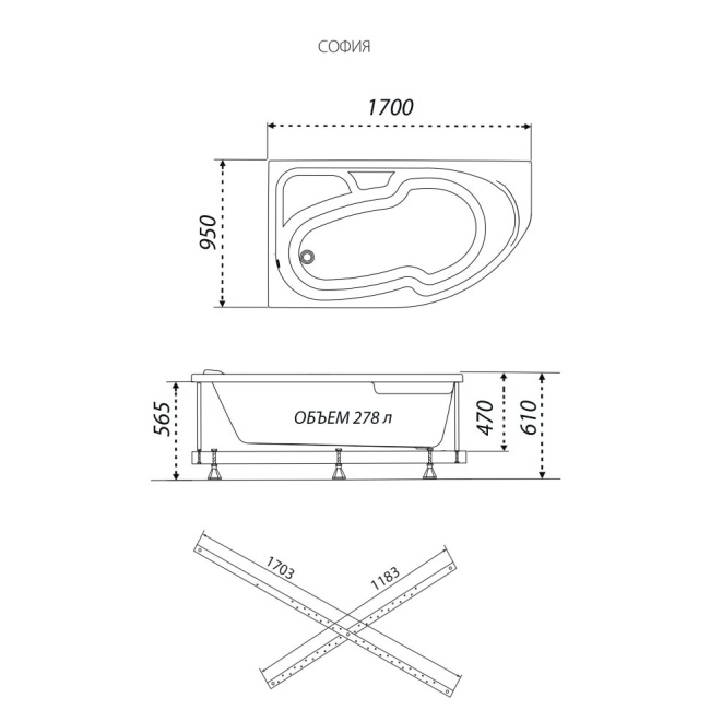 SanDav обрезанная София 170-левая (Щ0000046115)