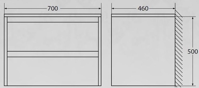 BelBagno Kraft 70 см KRAFT-700-2C-SO-RNN