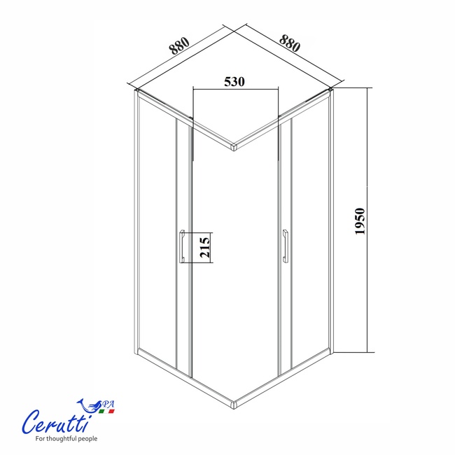 Ceruttispa МУЗА (MUZA) 90N (90x90x195)