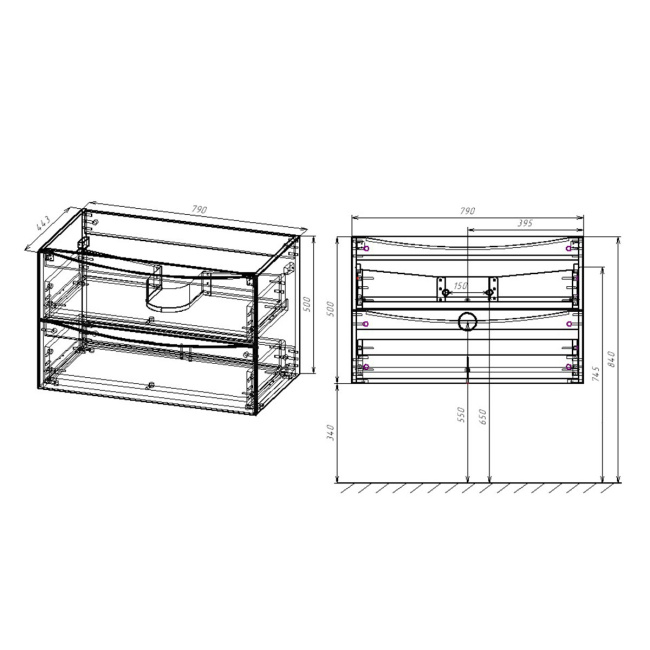 Vincea Mia 800 R.Wood VMC-2MA800RW