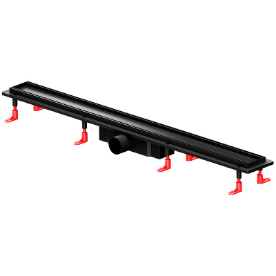 Am.Pm PrimeFlow 90 W02SC-U11-090-04BM с Черной матовой решеткой / под плитку Tile