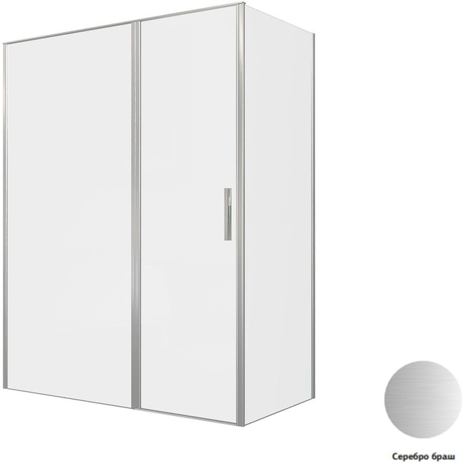 Allen Brau Priority 160x80 3.31038.BA + 3.31041.BA серебро браш без поддона