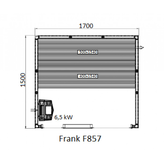 Frank F 852 (250x150x210) Кедр Экстра