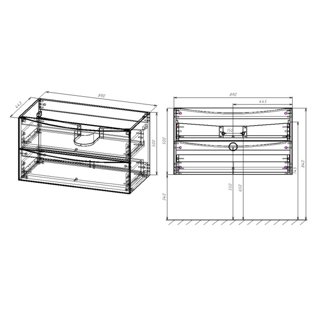 Vincea Mia 900 Beton VMC-2MA900BT