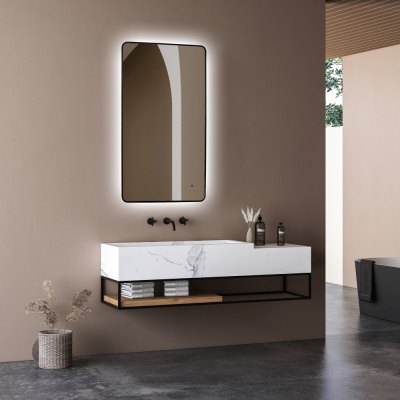 Abber See AG6102SCB с подсветкой, бесконтактный выключатель, диммер, черный