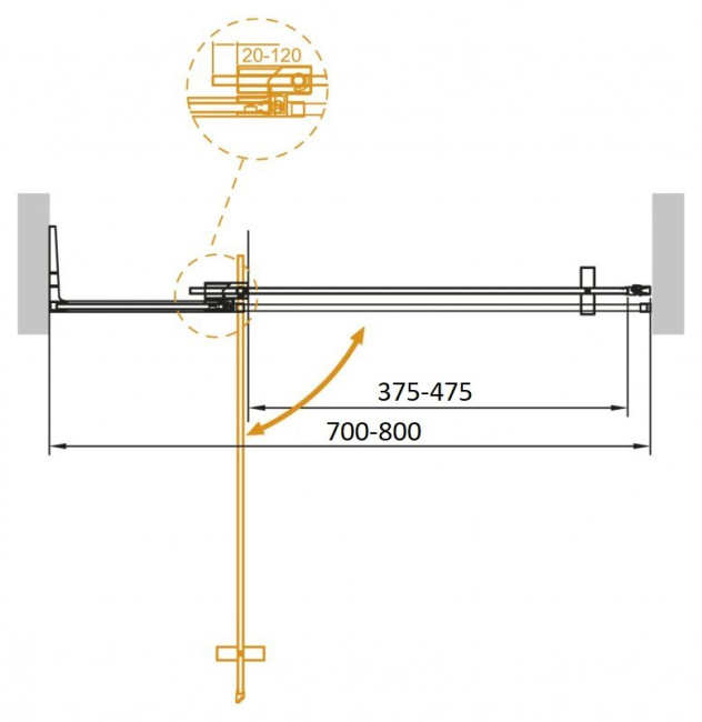 CEZARES SLIDER-B-1-70/80-C-Cr