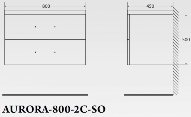BelBagno Aurora 80 см AURORA-800-2C-SO-RNN