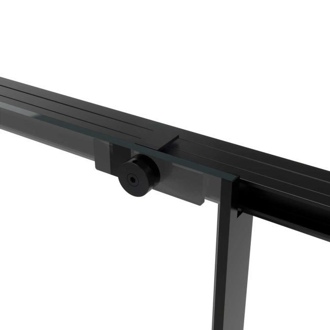 Vincea Slim Soft VSR-1SS9014CLB, 1400*900, черный, стекло прозрачное