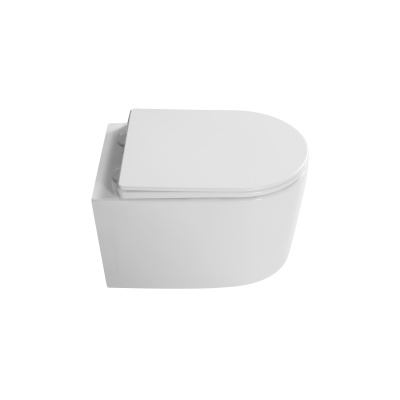Grossman Thin Rim GR-5602S (520х365х345) тонкий ободок,белый с тонкой крышкой,микролифт,1 место