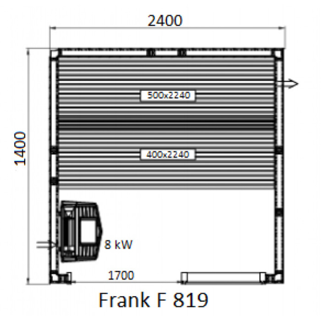 Frank F 812 (200x140x210) Липа Экстра