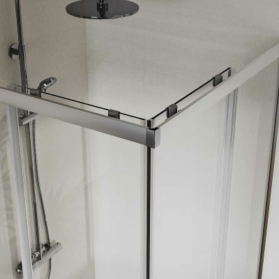 Vincea City 100х80 VSS-5CT8010CL профиль Хром стекло прозрачное без поддона