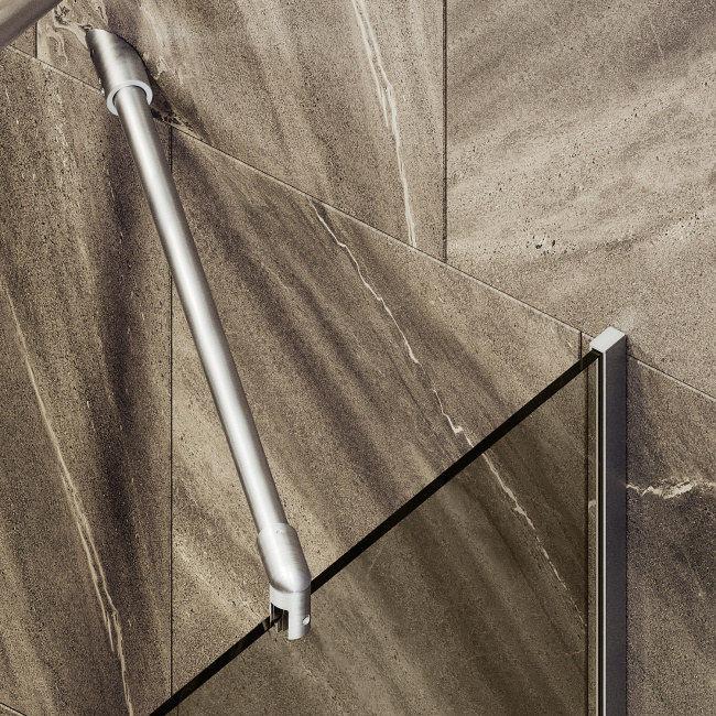 MaybahGlass в узком профиле, 6 мм, Стекло Бронза, 34x140 (MGV-127-5у) универсальная
