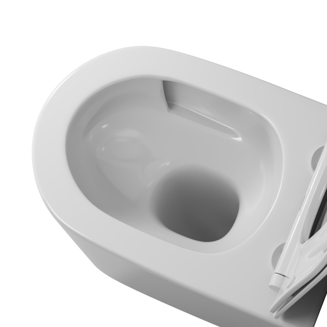 Grossman GR-4499SQ (520х360х365) безободковый,смыв торнадо,белый с тонкой крышкой,микролифт,1 место