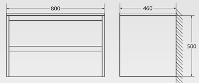 BelBagno Kraft 80 см KRAFT-800-2C-SO-RGB