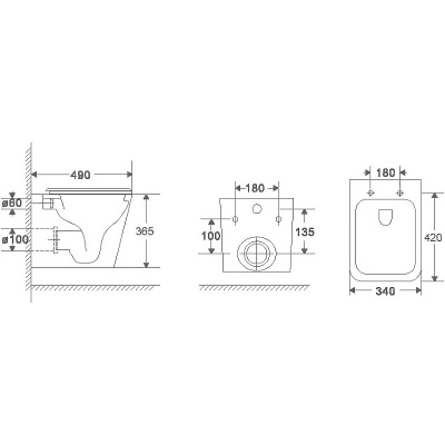 Унитаз с инсталляцией WeltWasser BAMBERG 545+GELBACH 043 MT-WT+BAMBERG CR белый матовый/кнопка хром, безободковый, с крышкой микролифт, слив торнадо