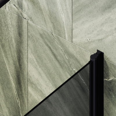 MaybahGlass поворотная на монопетле, 6 мм, Стекло Графит, 50x140 (MGV-608-6)
