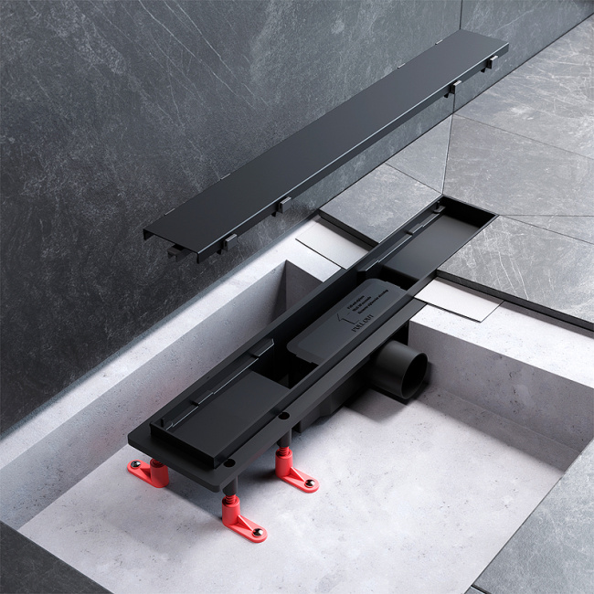 Am.Pm PrimeFlow 50 W02SC-U11-050-04BM с Черной матовой решеткой / под плитку Tile