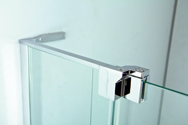 Cezares Slider 110х90 SLIDER-AH-2-80/90-100/110-BR-Cr профиль Хром стекло бронзовое без поддона