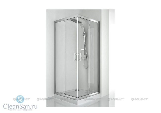 Aquanet Alfa Cube NAA1142 90x90, прозрачное стекло без поддона