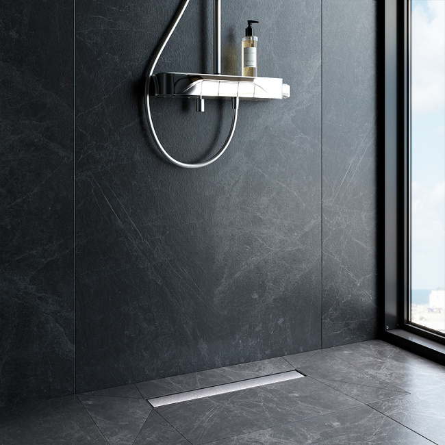 Am.Pm MasterFlow 50 W01SC-U11-050-04SB с решеткой Хром матовый / под плитку Tile