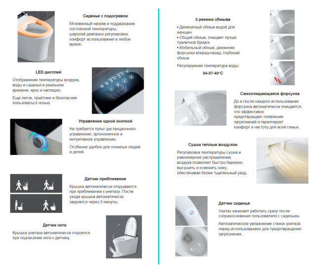 Abber Bequem AC1116S с функцией биде белый