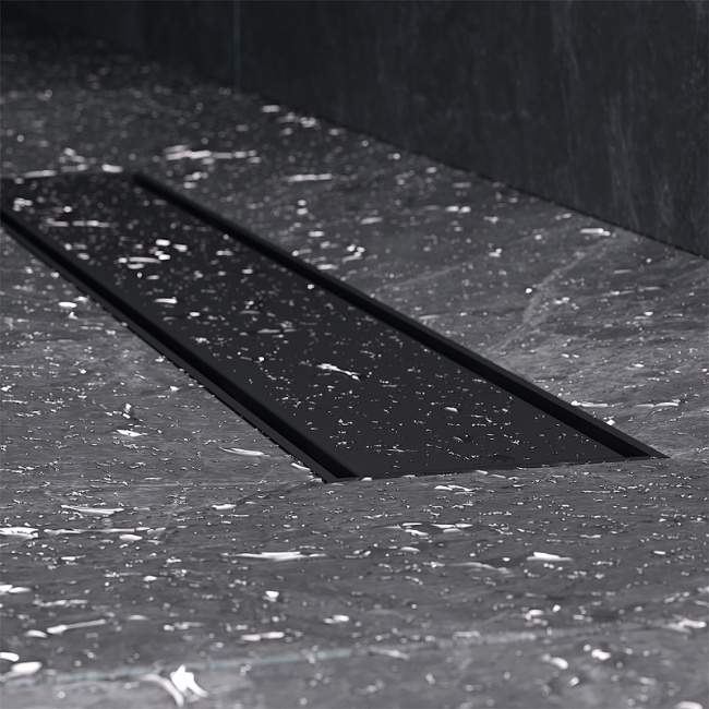 Am.Pm PrimeFlow 50 W02SC-U11-050-04BM с Черной матовой решеткой / под плитку Tile