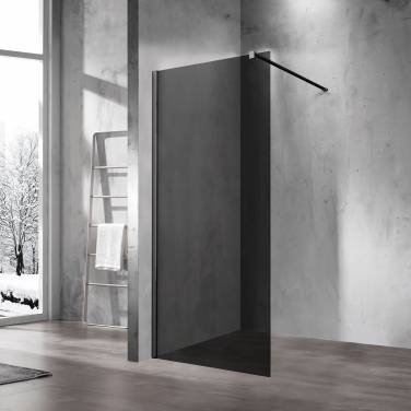 Vincea Walk-In VSW-1H110CGB, 1100*2000, черный, стекло тонированное