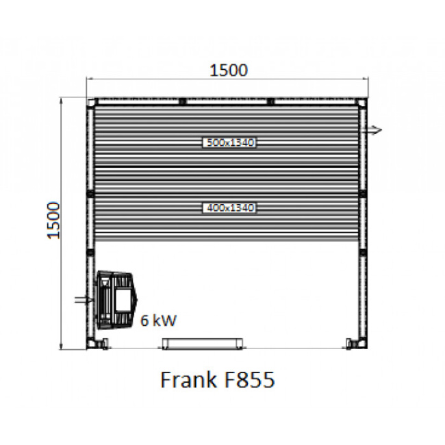 Frank F 852 (250x150x210) Кедр Экстра