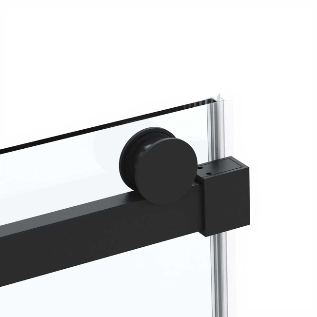 Vincea Como Soft VSR-1CS8012CLB, 1200*800, черный, стекло прозрачное