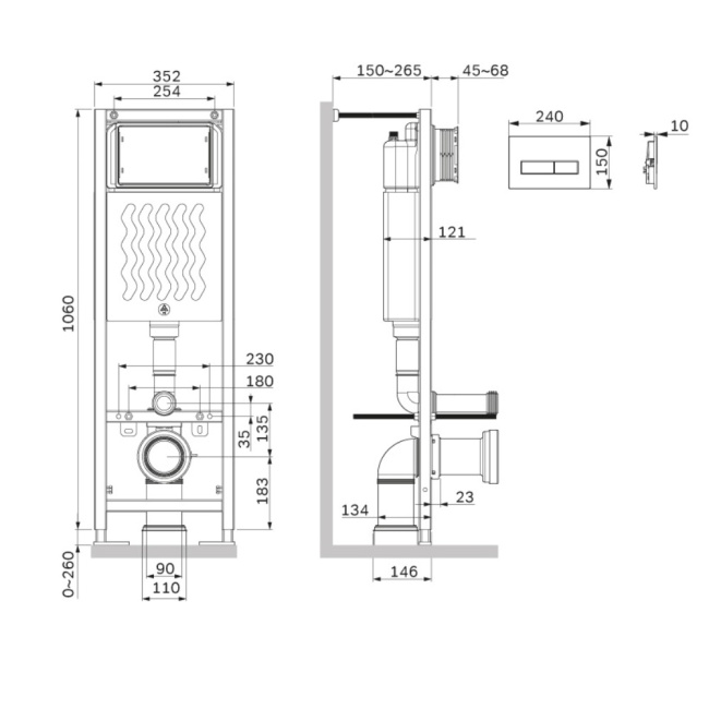 AM.PM I012711.0338 ErgoFit с клавишей ErgoFit M пластик, черный матовый