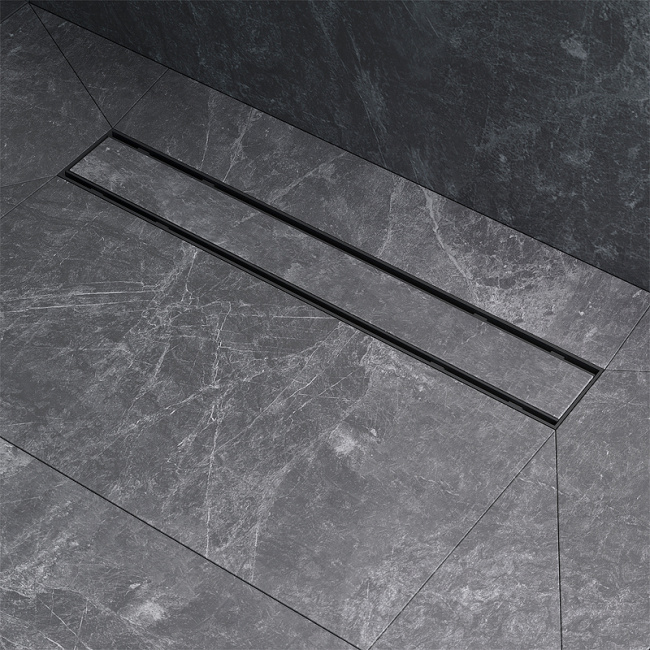 Am.Pm PrimeFlow 50 W02SC-U11-050-04BM с Черной матовой решеткой / под плитку Tile