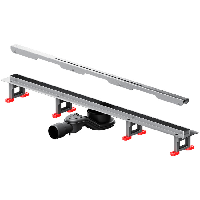 Am.Pm MasterFlow 80 W01SC-S11-080-05SB с решеткой Хром матовый Slim line