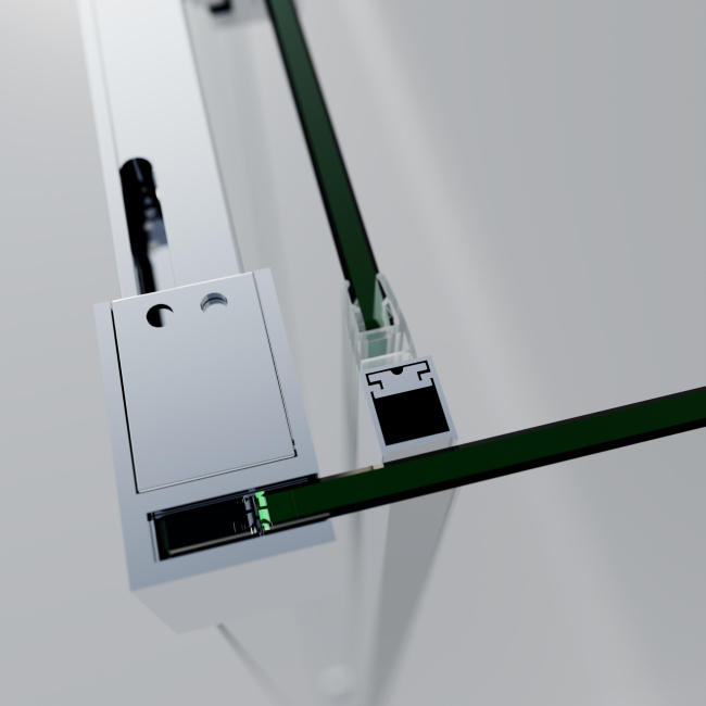Vincea Soft 2 VSR-3SO29011CL, 1100*900, хром, стекло прозрачное