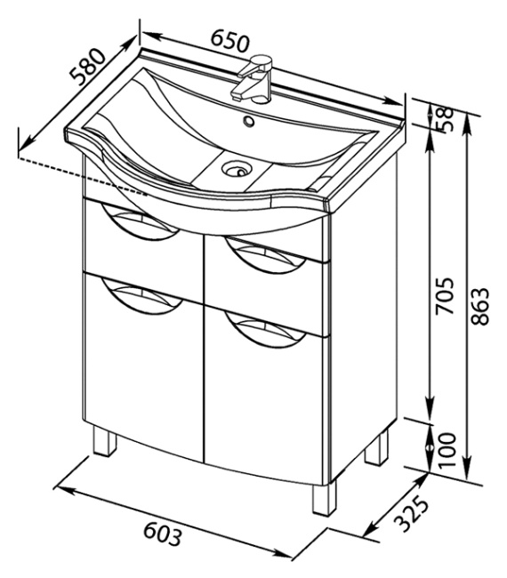 Aquanet Everson 65 ECB58651