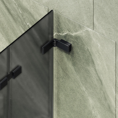 MaybahGlass складная 4 секции 1400*980 Стекло 6 мм Графит матовый (MGV-589-6)
