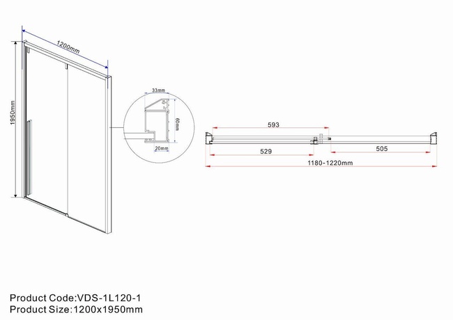 Vincea Lugano VDS-1L120CLB-1