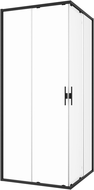 ALLEN BRAU 3.32018.BBA PRIORITY S EASY CLEAN,OPTIWHITE 6мм,1000х1000х2000мм, черный браш (374350)