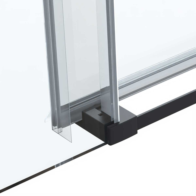 Vincea Como Soft VSR-1CS8012CLB, 1200*800, черный, стекло прозрачное