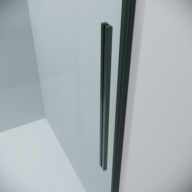 Grossman Galaxy 100.K33.01.110.42.00-200.K33.01.100.42.00 (110х100х195) раздвижная,графит сатин,стекло прозрачное,2 места
