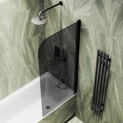 MaybahGlass поворотная на монопетле, 6 мм, Стекло Графит, 50x140 (MGV-608-6)