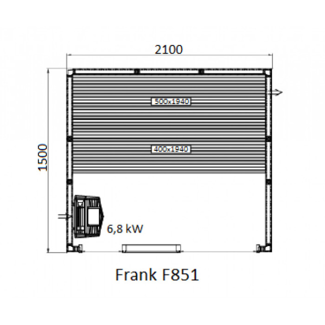 Frank F 852 (250x150x210) Кедр Экстра