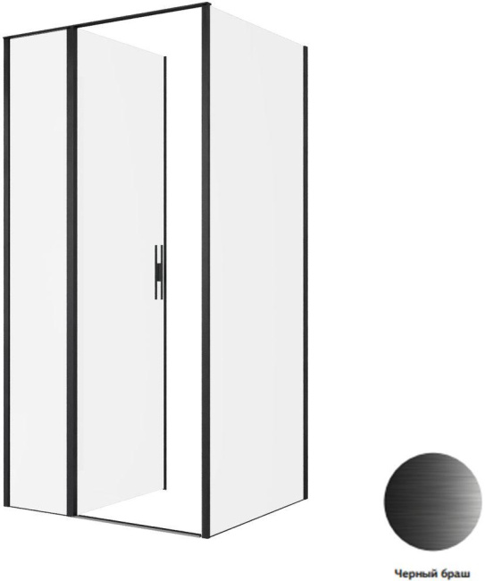 Allen Brau Priority 100x90 3.31030.BBA + 3.31045.BBA черный браш без поддона