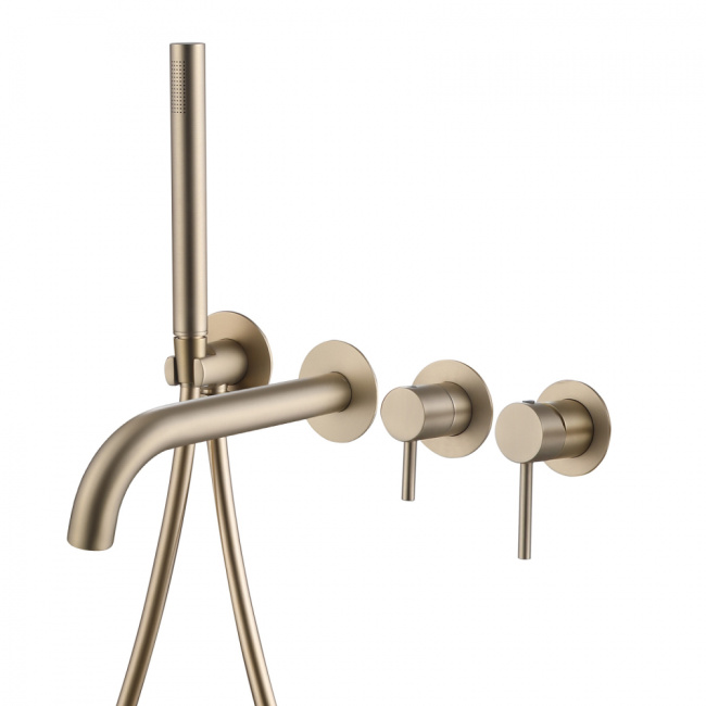 ABBER Wasser Kreis AF8130G для ванны скрытого монтажа, золото матовое