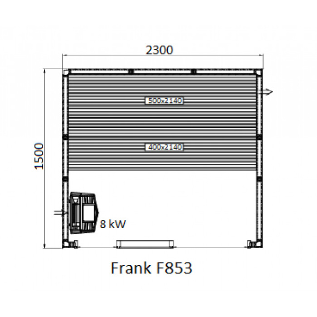 Frank F 852 (250x150x210) Кедр Экстра